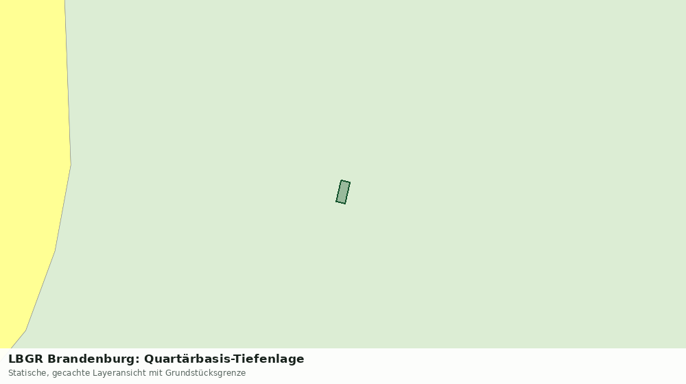 Statische Kartenansicht: LBGR Brandenburg: Quartärbasis-Tiefenlage