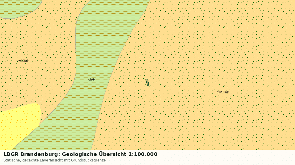 Statische Kartenansicht: LBGR Brandenburg: Geologische Übersicht 1:100.000