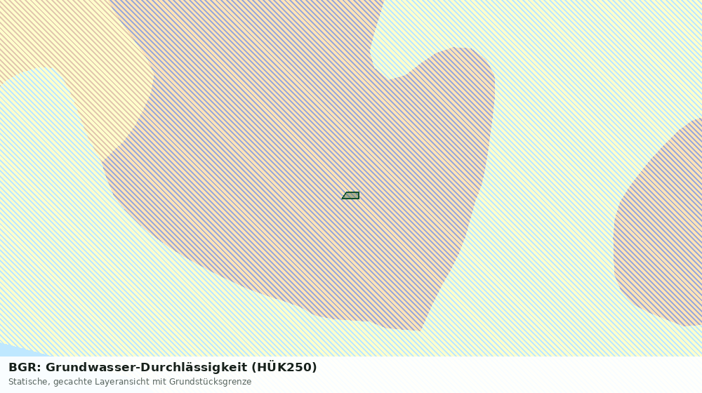 Statische Kartenansicht: BGR: Grundwasser-Durchlässigkeit (HÜK250)