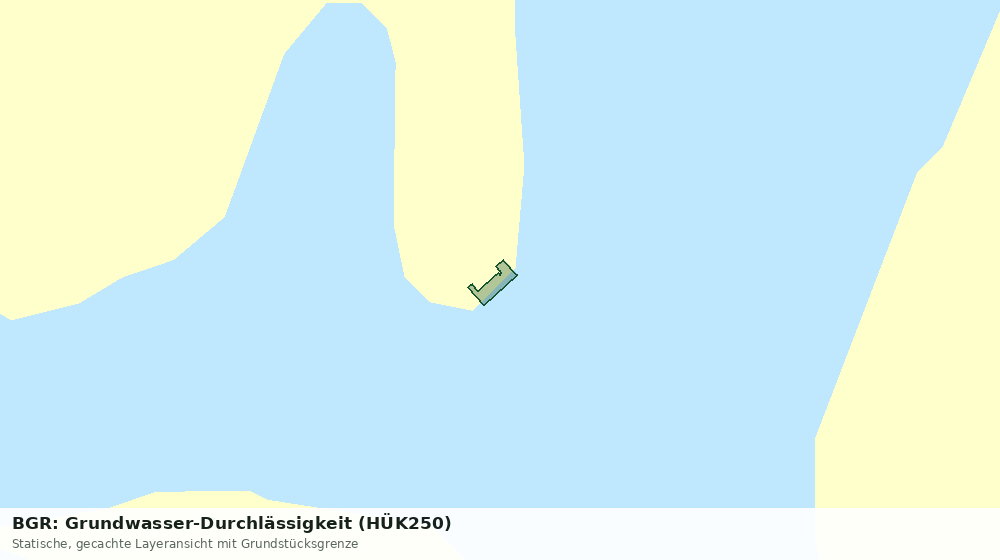 Statische Kartenansicht: BGR: Grundwasser-Durchlässigkeit (HÜK250)