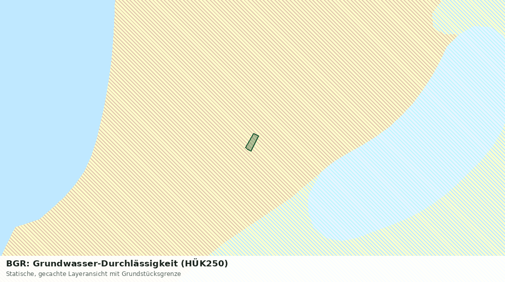 Statische Kartenansicht: BGR: Grundwasser-Durchlässigkeit (HÜK250)