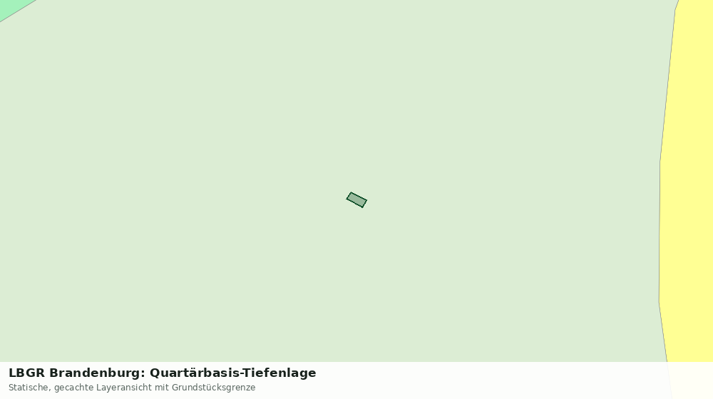 Statische Kartenansicht: LBGR Brandenburg: Quartärbasis-Tiefenlage
