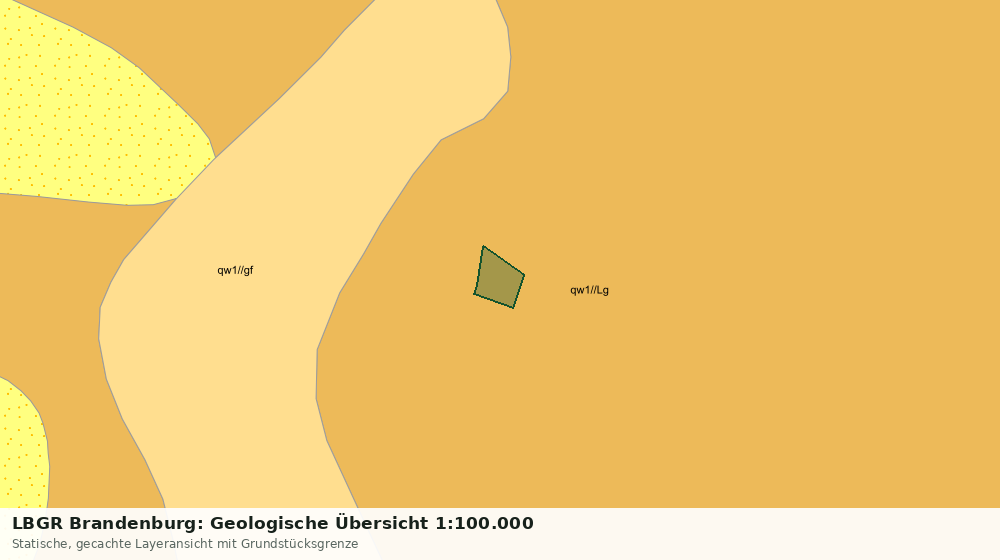 Statische Kartenansicht: LBGR Brandenburg: Geologische Übersicht 1:100.000