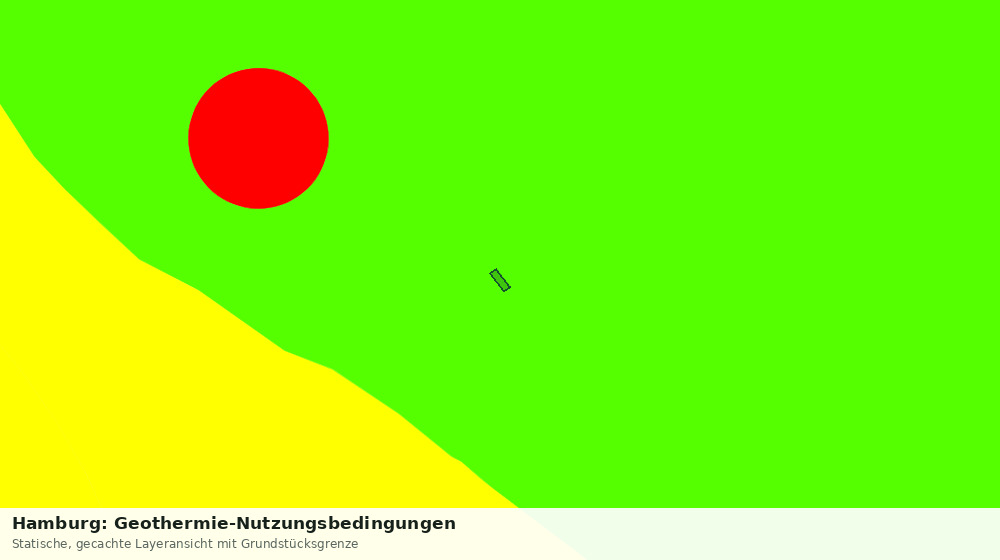 Statische Kartenansicht: Hamburg: Geothermie-Nutzungsbedingungen