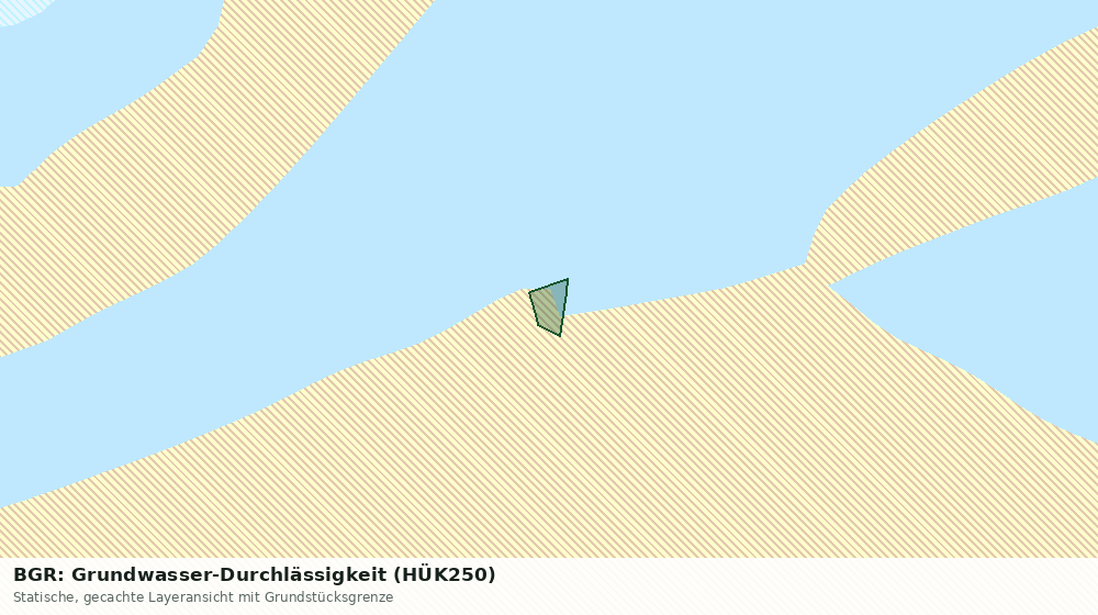 Statische Kartenansicht: BGR: Grundwasser-Durchlässigkeit (HÜK250)