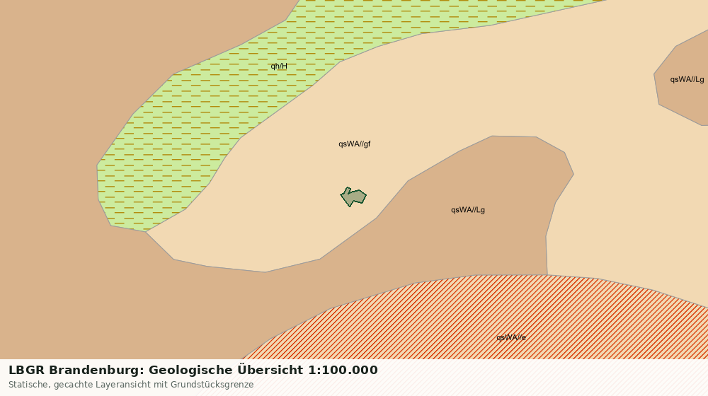 Statische Kartenansicht: LBGR Brandenburg: Geologische Übersicht 1:100.000