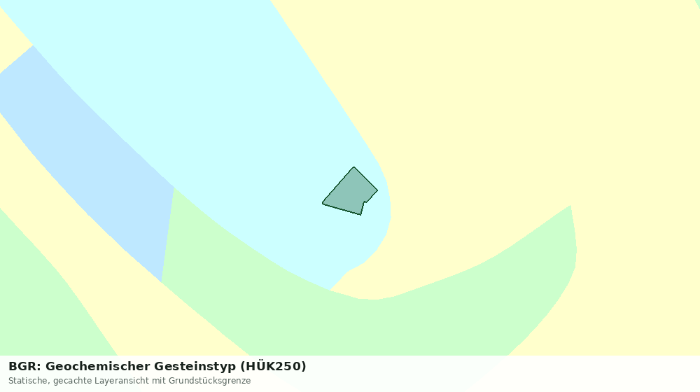 Statische Kartenansicht: BGR: Geochemischer Gesteinstyp (HÜK250)
