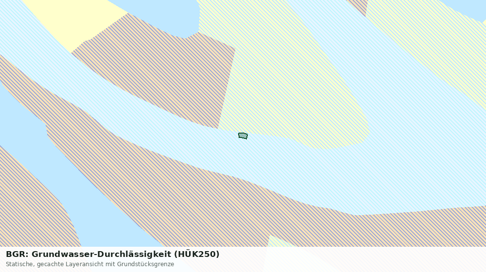 Statische Kartenansicht: BGR: Grundwasser-Durchlässigkeit (HÜK250)
