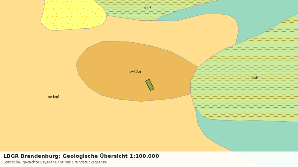 Statische Kartenansicht: LBGR Brandenburg: Geologische Übersicht 1:100.000