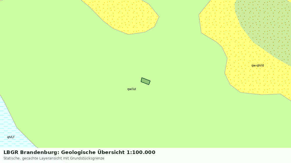 Statische Kartenansicht: LBGR Brandenburg: Geologische Übersicht 1:100.000