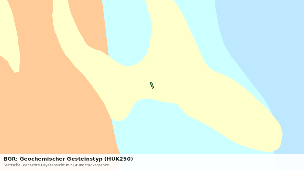 Statische Kartenansicht: BGR: Geochemischer Gesteinstyp (HÜK250)