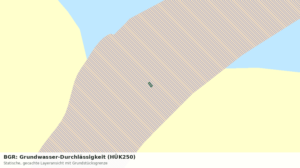 Statische Kartenansicht: BGR: Grundwasser-Durchlässigkeit (HÜK250)