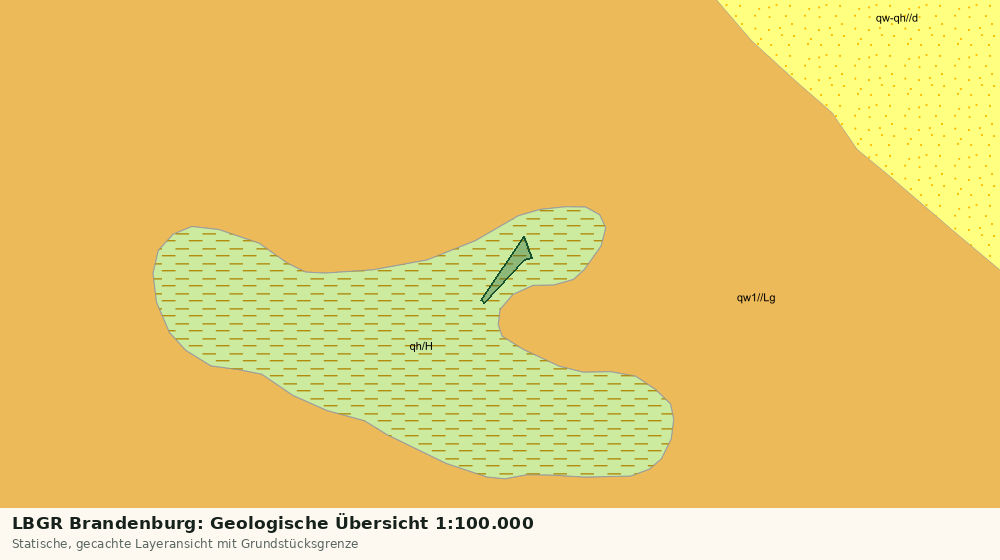 Statische Kartenansicht: LBGR Brandenburg: Geologische Übersicht 1:100.000
