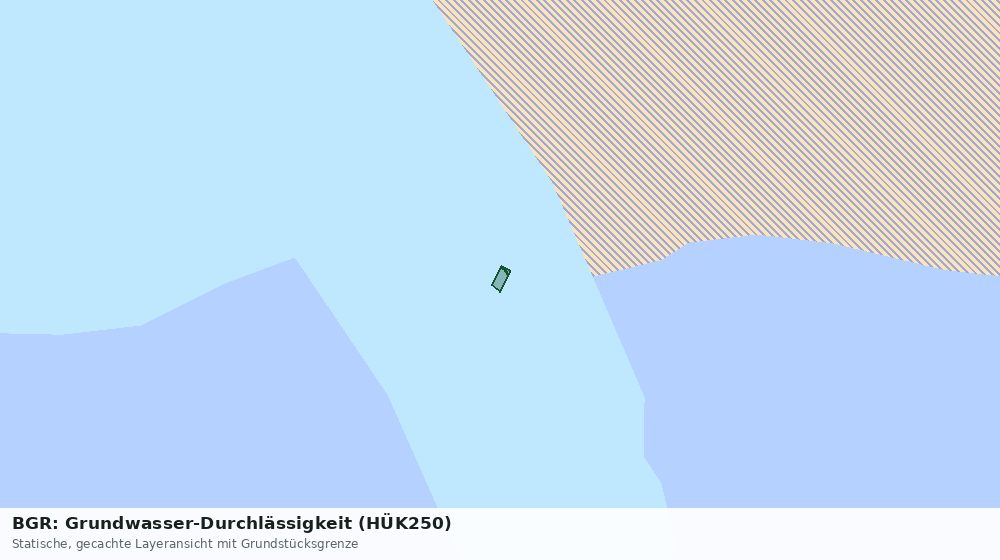 Statische Kartenansicht: BGR: Grundwasser-Durchlässigkeit (HÜK250)