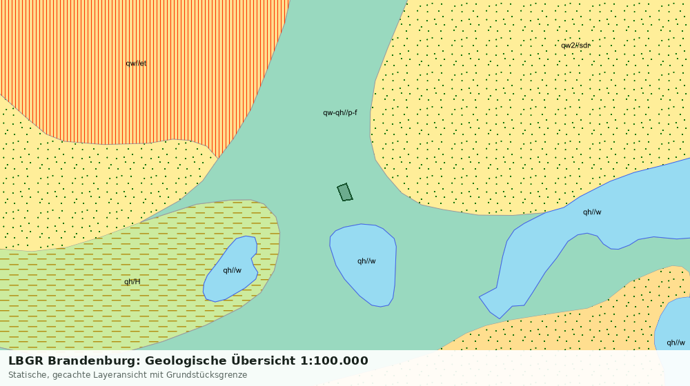 Statische Kartenansicht: LBGR Brandenburg: Geologische Übersicht 1:100.000