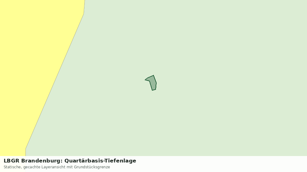 Statische Kartenansicht: LBGR Brandenburg: Quartärbasis-Tiefenlage