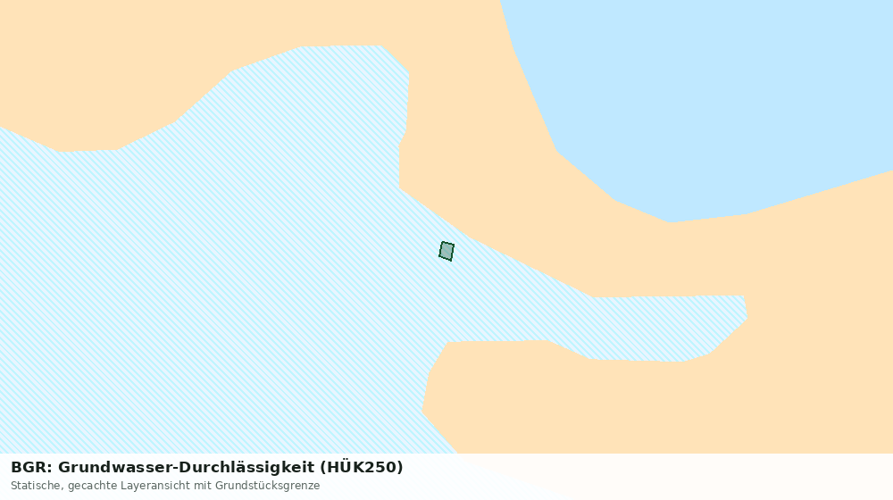 Statische Kartenansicht: BGR: Grundwasser-Durchlässigkeit (HÜK250)