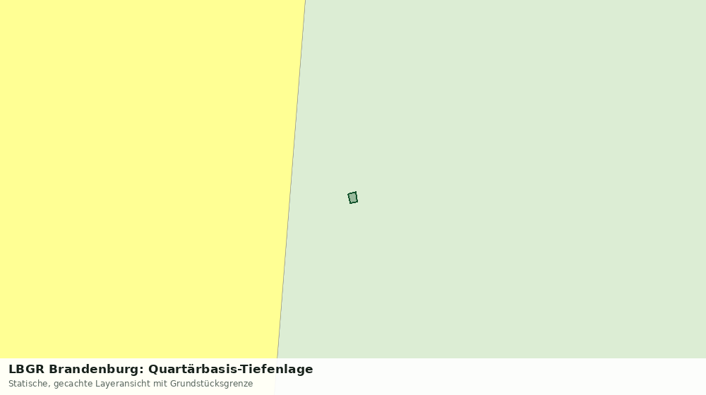 Statische Kartenansicht: LBGR Brandenburg: Quartärbasis-Tiefenlage