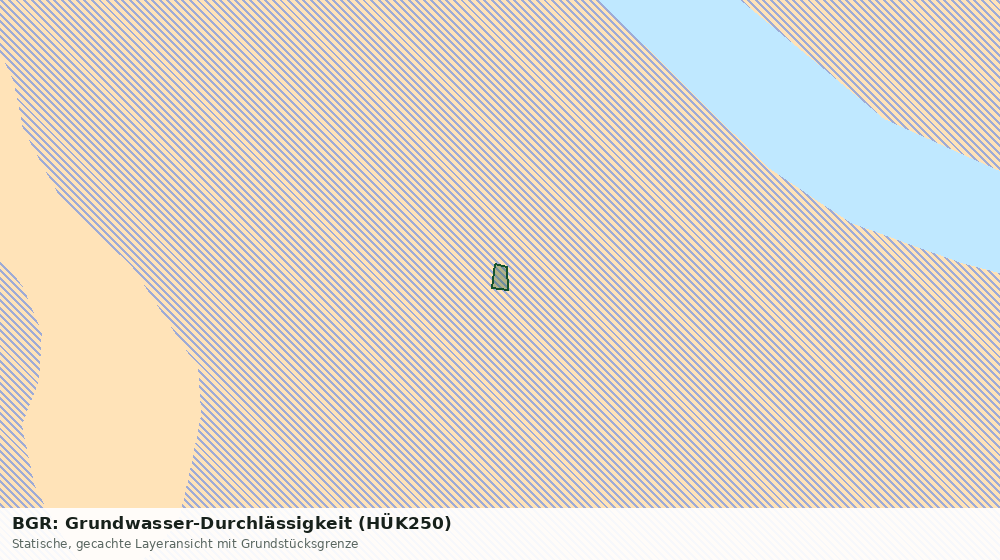 Statische Kartenansicht: BGR: Grundwasser-Durchlässigkeit (HÜK250)