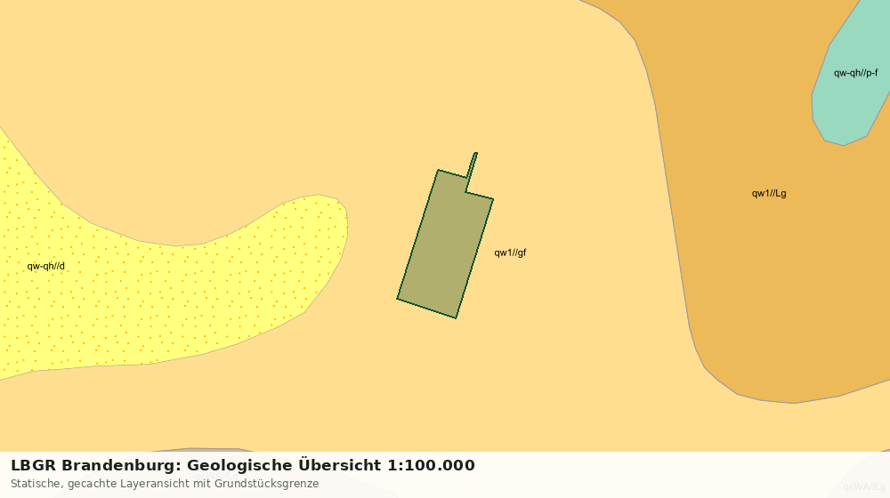 Statische Kartenansicht: LBGR Brandenburg: Geologische Übersicht 1:100.000