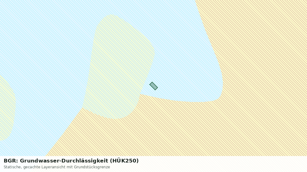Statische Kartenansicht: BGR: Grundwasser-Durchlässigkeit (HÜK250)