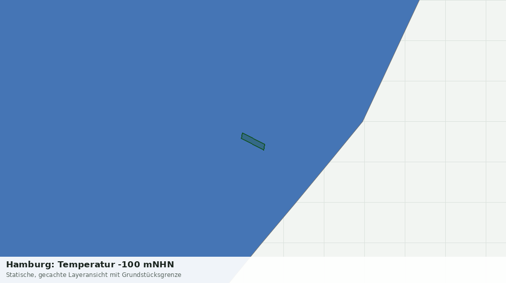 Statische Kartenansicht: Hamburg: Temperatur -100 mNHN
