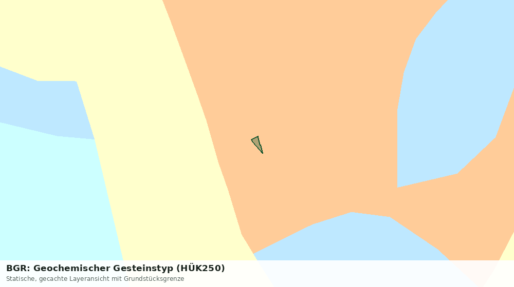 Statische Kartenansicht: BGR: Geochemischer Gesteinstyp (HÜK250)