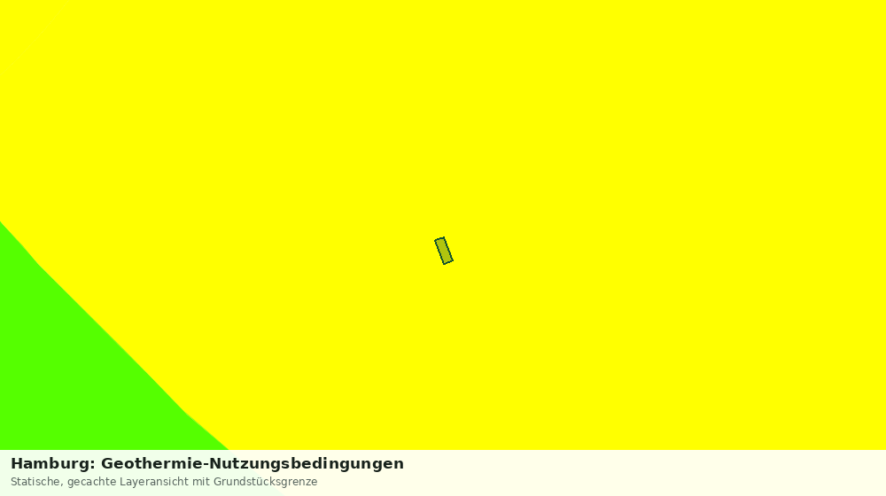 Statische Kartenansicht: Hamburg: Geothermie-Nutzungsbedingungen