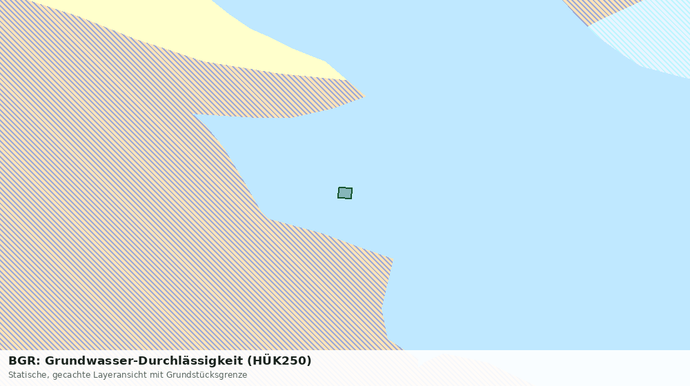 Statische Kartenansicht: BGR: Grundwasser-Durchlässigkeit (HÜK250)