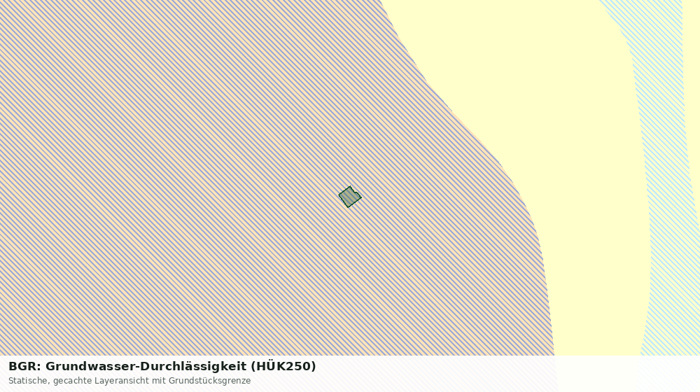 Statische Kartenansicht: BGR: Grundwasser-Durchlässigkeit (HÜK250)