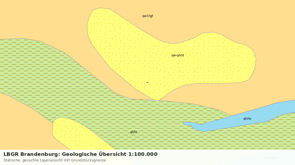 Statische Kartenansicht: LBGR Brandenburg: Geologische Übersicht 1:100.000