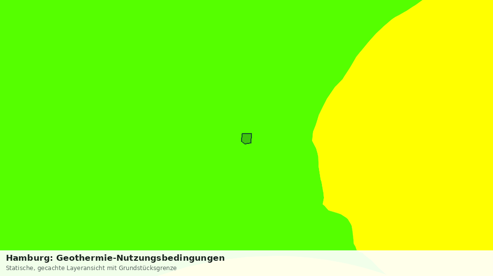Statische Kartenansicht: Hamburg: Geothermie-Nutzungsbedingungen