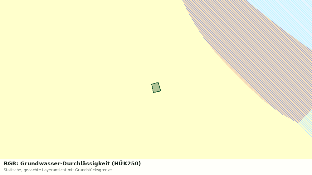 Statische Kartenansicht: BGR: Grundwasser-Durchlässigkeit (HÜK250)