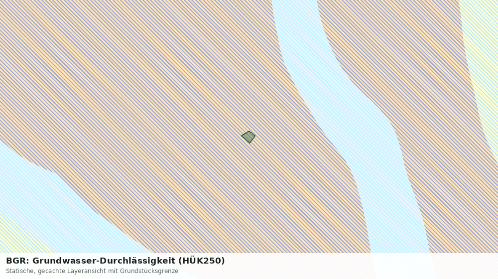 Statische Kartenansicht: BGR: Grundwasser-Durchlässigkeit (HÜK250)