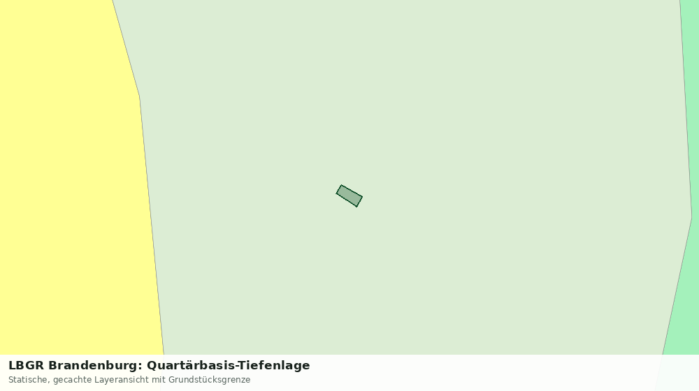 Statische Kartenansicht: LBGR Brandenburg: Quartärbasis-Tiefenlage