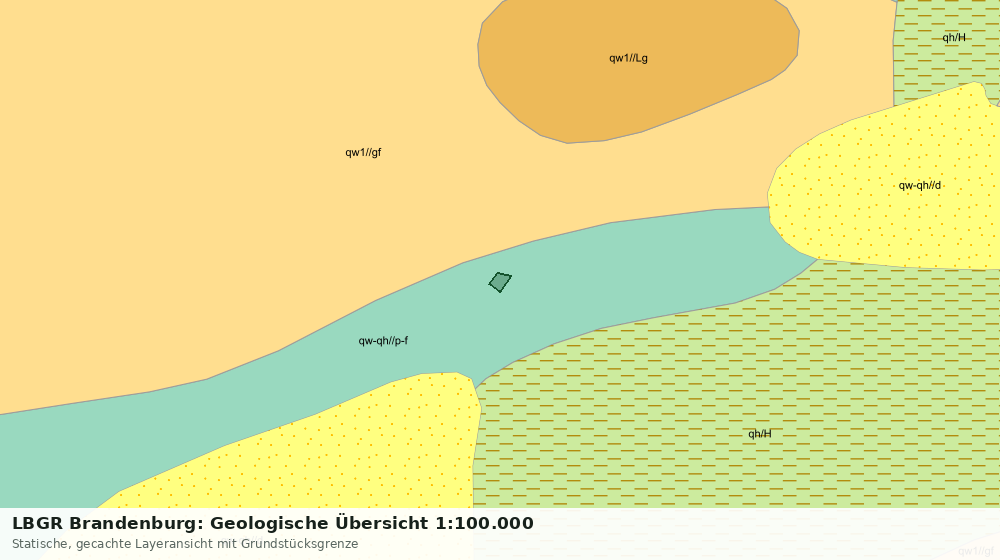 Statische Kartenansicht: LBGR Brandenburg: Geologische Übersicht 1:100.000
