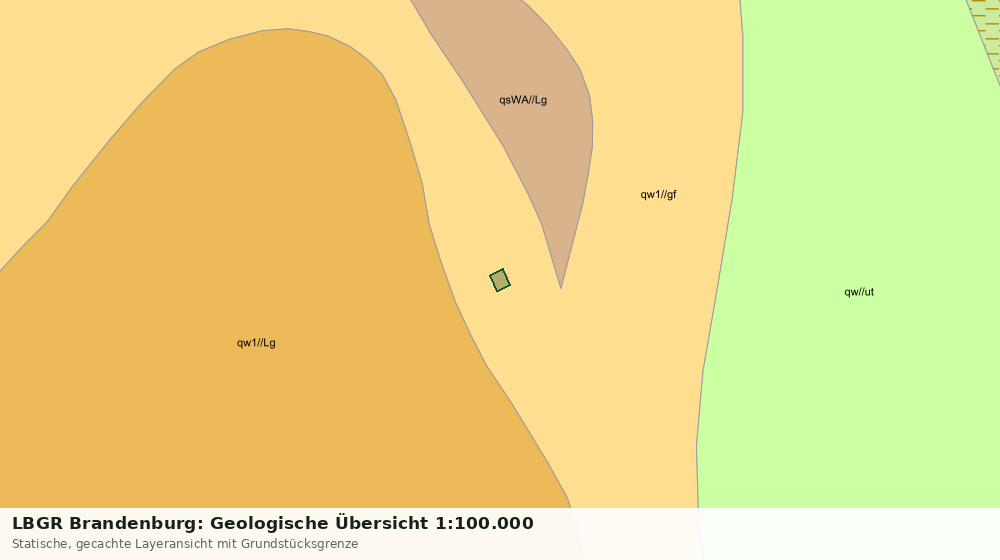 Statische Kartenansicht: LBGR Brandenburg: Geologische Übersicht 1:100.000