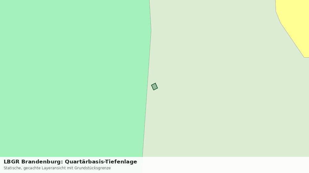 Statische Kartenansicht: LBGR Brandenburg: Quartärbasis-Tiefenlage