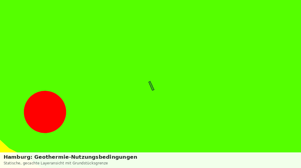 Statische Kartenansicht: Hamburg: Geothermie-Nutzungsbedingungen