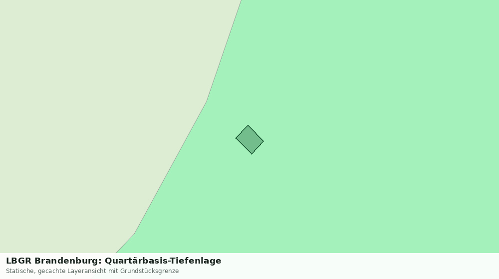 Statische Kartenansicht: LBGR Brandenburg: Quartärbasis-Tiefenlage