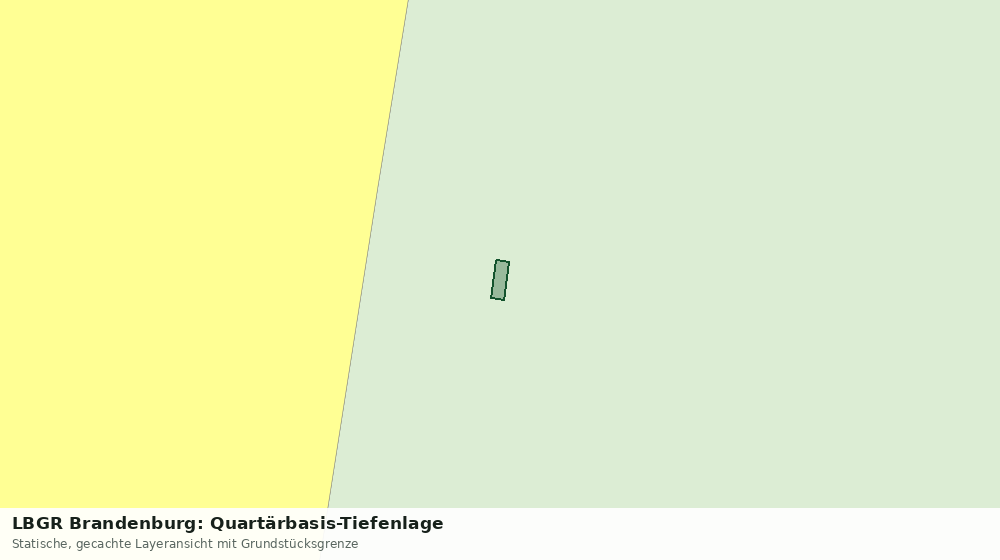 Statische Kartenansicht: LBGR Brandenburg: Quartärbasis-Tiefenlage