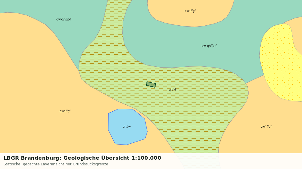 Statische Kartenansicht: LBGR Brandenburg: Geologische Übersicht 1:100.000