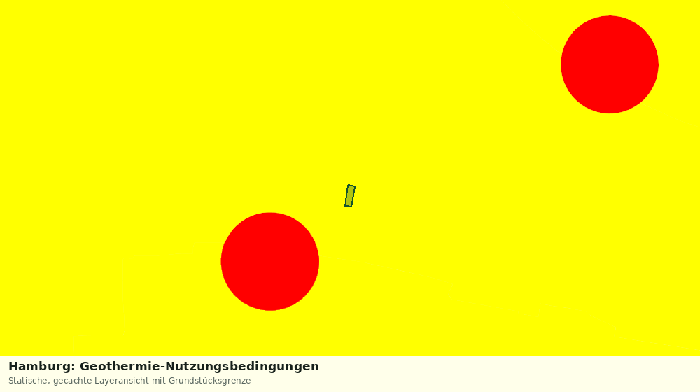 Statische Kartenansicht: Hamburg: Geothermie-Nutzungsbedingungen