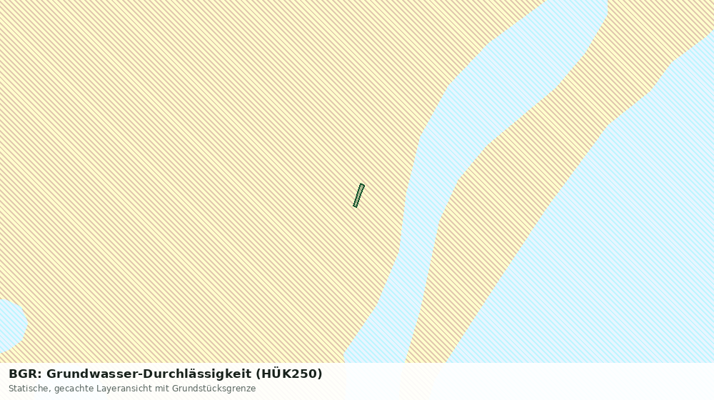 Statische Kartenansicht: BGR: Grundwasser-Durchlässigkeit (HÜK250)