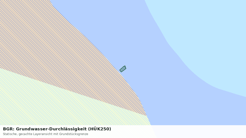 Statische Kartenansicht: BGR: Grundwasser-Durchlässigkeit (HÜK250)