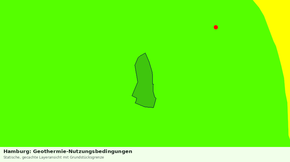 Statische Kartenansicht: Hamburg: Geothermie-Nutzungsbedingungen
