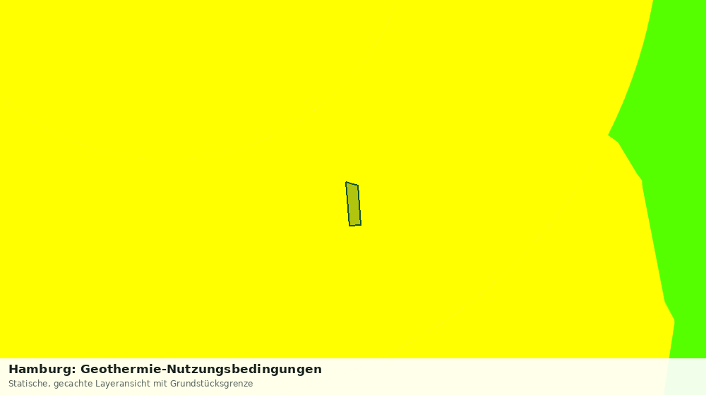 Statische Kartenansicht: Hamburg: Geothermie-Nutzungsbedingungen