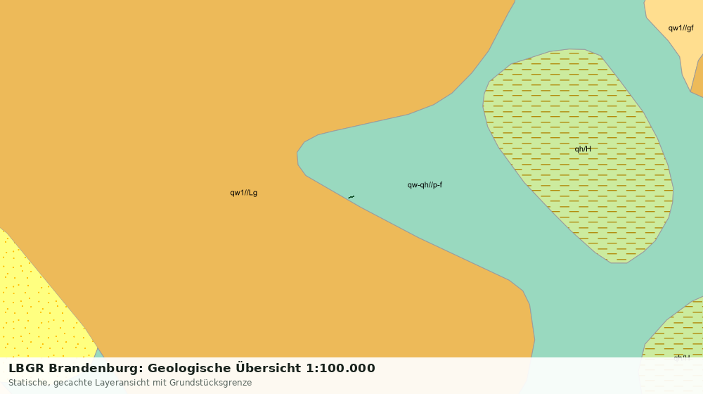 Statische Kartenansicht: LBGR Brandenburg: Geologische Übersicht 1:100.000