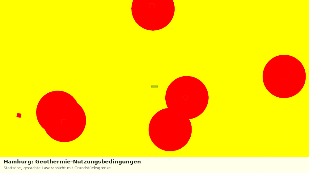 Statische Kartenansicht: Hamburg: Geothermie-Nutzungsbedingungen