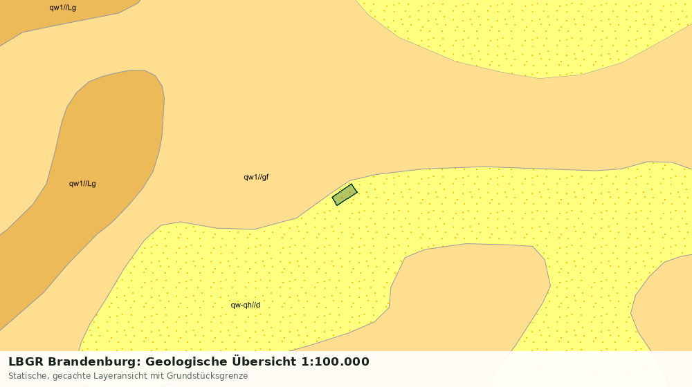 Statische Kartenansicht: LBGR Brandenburg: Geologische Übersicht 1:100.000